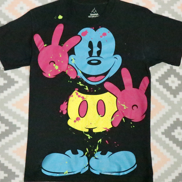 Disney Other - MICKEY MOUSE Disneyland Art Color Splatter T-shirt